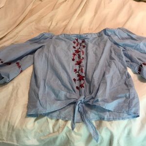 off the shoulder shirt